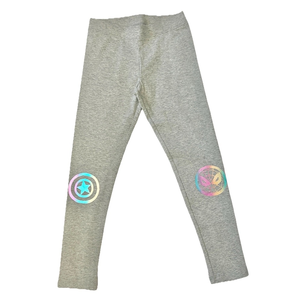 Marvel Spotted Zebra Kid Leggings Small‎ 6-7 Gray Girl Clothing